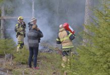 Linköping: Brand i skogen vid Hellgrenshagen