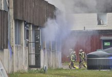 Linköping: Brand i parkeringshus i Skäggetorp