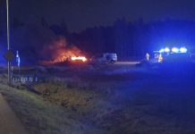 Anlagd bilbrand i Lambohov