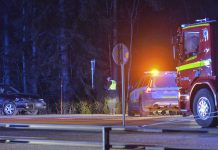 Singelolycka på riksväg 23/34