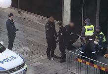 Våldsamt på Trädgårdstorget