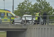 Trafikolycka i Ullevirondellen