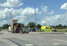 Trafikolycka på Tornbyvägen