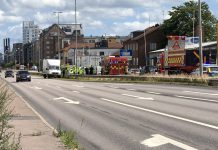 Kökrock på Industrigatan – två till sjukhus