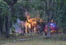 Brand vid torp utanför Vikingstad