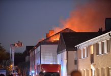 Våldsamma branden anlagd – polisen utreder mordbrand