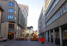 Djurgårdsgatan avstängd