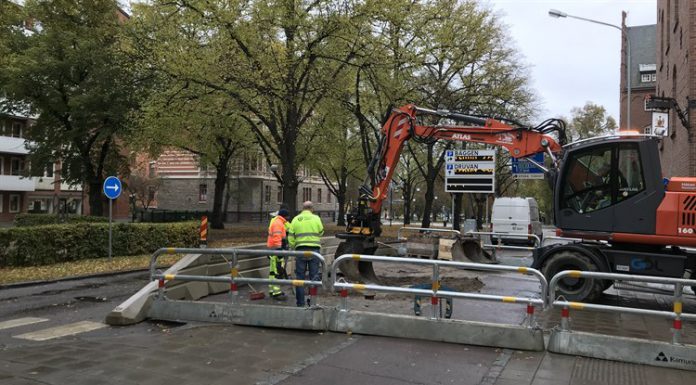 Vasavägen fortsatt avstängd – öppnas tidigast måndag