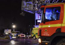 Tonåringar misstänkta för butiksbrand
