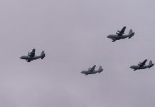 Flygande julkula över Linköping