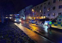 Bostadsbrand i Valla