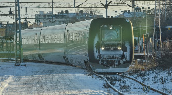 Kustpilentåg urspårat vid fjärrbussterminalen