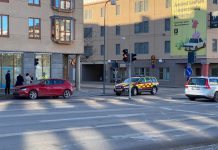 Bilkrock på Hamngatan