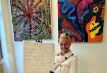 Regina Lund besökte galleri Thalberg