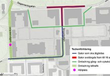 Idag börjar gatuarbetet på Garnisonen