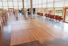 Biblioteket stängt för golvrenovering