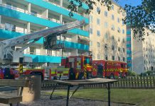 Brand på balkong i Johannelund