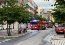 Larm om lägenhetsbrand i Vasastaden