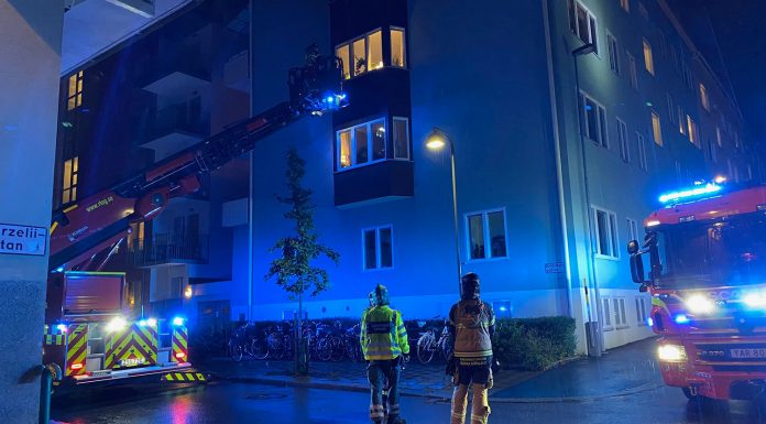 Befarad lägenhetsbrand i Vasastaden