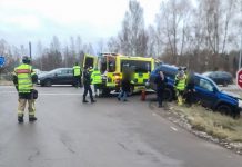 En till sjukhus efter krock