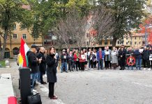 Protestaktion i Linköping mot regimen i Iran – mot det våldsamma förtrycket av kvinnor