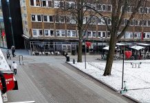 Larm om bråk och misshandel på Ågatan – En person gripen