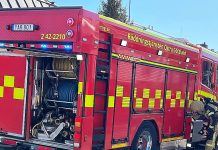 BLÅLJUS: Brand i flerfamiljshus