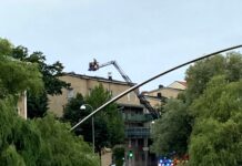 En man anhållen misstänkt för grov mordbrand