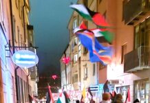 Demonstration i Linköping för solidaritet med Palestina