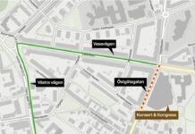 Avstängt i centrala Linköping